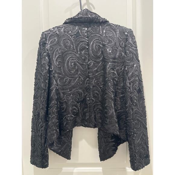 Anine Bing Black Sequin Jacket Sz XS - Picture 7 of 7